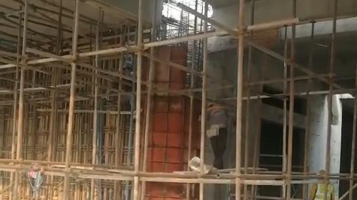 哈尔滨江北太阳岛省博物馆新址，应用我公司高强无收缩灌浆料，进行混凝土柱灌浆加固工程